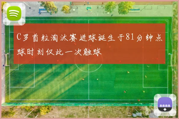 C罗首粒淘汰赛进球诞生于81分钟点球时刻仅此一次触球